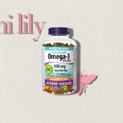 Webber Naturals — Omega-3 Triple Strength 900mg Canada — 80 viên